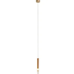 Lampade A Sospensione-Perenz Illuminazione Lampada a sospensione oro led 3000k poule perenz in vetro ambra dimmerabile