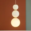Lampade A Sospensione-Selezionato da Mazzolaluce Lampada a sospensione oro perle per comodino camera da letto