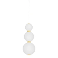 Lampade A Sospensione-Selezionato da Mazzolaluce Lampada a sospensione oro perle per comodino camera da letto