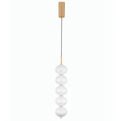 Lampade A Sospensione-Selezionato da Mazzolaluce Lampada a sospensione oro stile contemporaneo sfere trasparenti