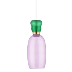 Lampade A Sospensione-Selezionato da Mazzolaluce Lampada a sospensione oro vetro verde porpora moderno