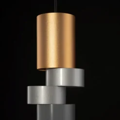 Lampade A Sospensione-Maytoni Lampada a sospensione palette oro argento per camera da letto