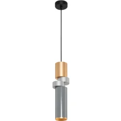 Lampade A Sospensione-Maytoni Lampada a sospensione palette oro argento per camera da letto