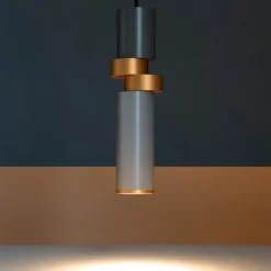 Lampade A Sospensione-Maytoni Lampada a sospensione palette per comodino camera da letto oro argento