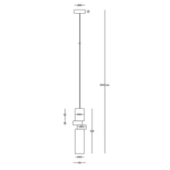 Lampade A Sospensione-Maytoni Lampada a sospensione palette per comodino camera da letto oro argento
