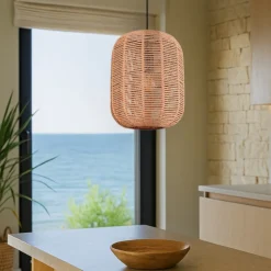 Lampade A Sospensione-Selezionato da Mazzolaluce Lampada a sospensione per camera da letto rattan