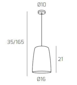 Lampade A Sospensione-Top Light Lampada a sospensione per comodino camera da letto vetro cromato