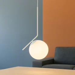 Lampade A Sospensione-Selezionato da Mazzolaluce Lampada a sospensione per comodini bianca stanza da letto