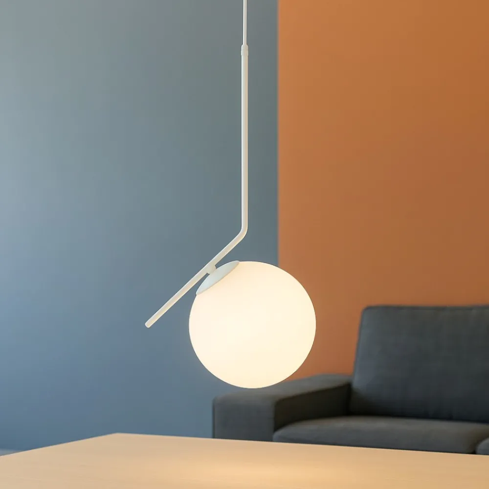 Lampade A Sospensione-Selezionato da Mazzolaluce Lampada a sospensione per comodini bianca stanza da letto