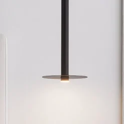Lampade A Sospensione-Selezionato da Mazzolaluce Lampada a sospensione per comodino camera da letto nera led 3000k