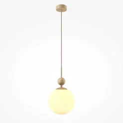 Lampade A Sospensione-Maytoni Lampada a sospensione per comodino tavo sfera vetro decorato
