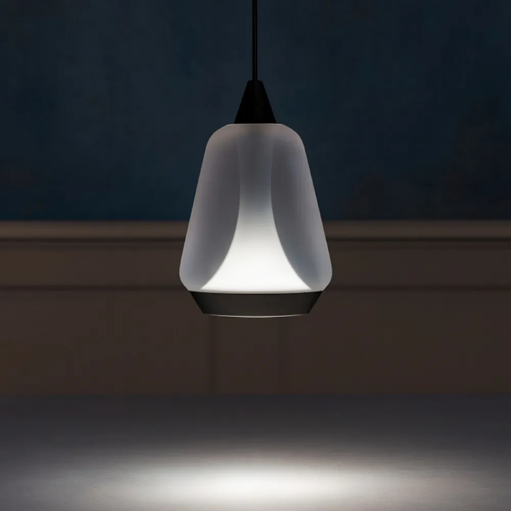 Lampade A Sospensione-Selezionato da Mazzolaluce Lampada a sospensione per comodino vetro fume led 3000k