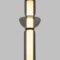 Lampade A Sospensione-Selezionato da Mazzolaluce Lampada a sospensione per comodino in vetro fume' led 3000k dimmerabile