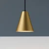 Lampade A Sospensione-Selezionato da Mazzolaluce Lampada a sospensione per comodino colore oro led 3000k