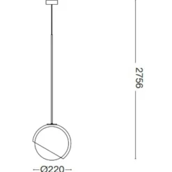 Lampade A Sospensione-Ideal Lux Lampada a sospensione per comodino letto vetro ottone bloom sp1 d22