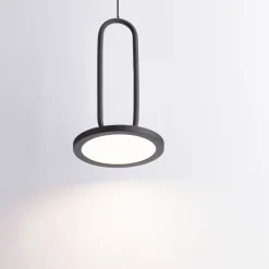 Lampade A Sospensione-Selezionato da Mazzolaluce Lampada a sospensione per comodino nera led 3000k