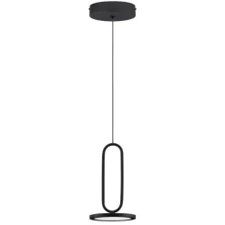 Lampade A Sospensione-Selezionato da Mazzolaluce Lampada a sospensione per comodino nera led 3000k