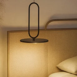 Lampade A Sospensione-Selezionato da Mazzolaluce Lampada a sospensione per comodino led 3000k nero