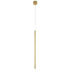 Lampade A Sospensione-Selezionato da Mazzolaluce Lampada a sospensione per comodino cilindro oro led 3000k