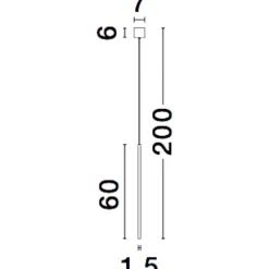 Lampade A Sospensione-Selezionato da Mazzolaluce Lampada a sospensione per comodino cilindro oro led 3000k