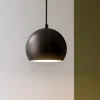 Lampade A Sospensione-Selezionato da Mazzolaluce Lampada a sospensione per cucina a cupola marrone 17 cm