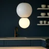 Lampade A Sospensione-Selezionato da Mazzolaluce Lampada a sospensione per cucina sfere vetro porcellana grigio led 3000k