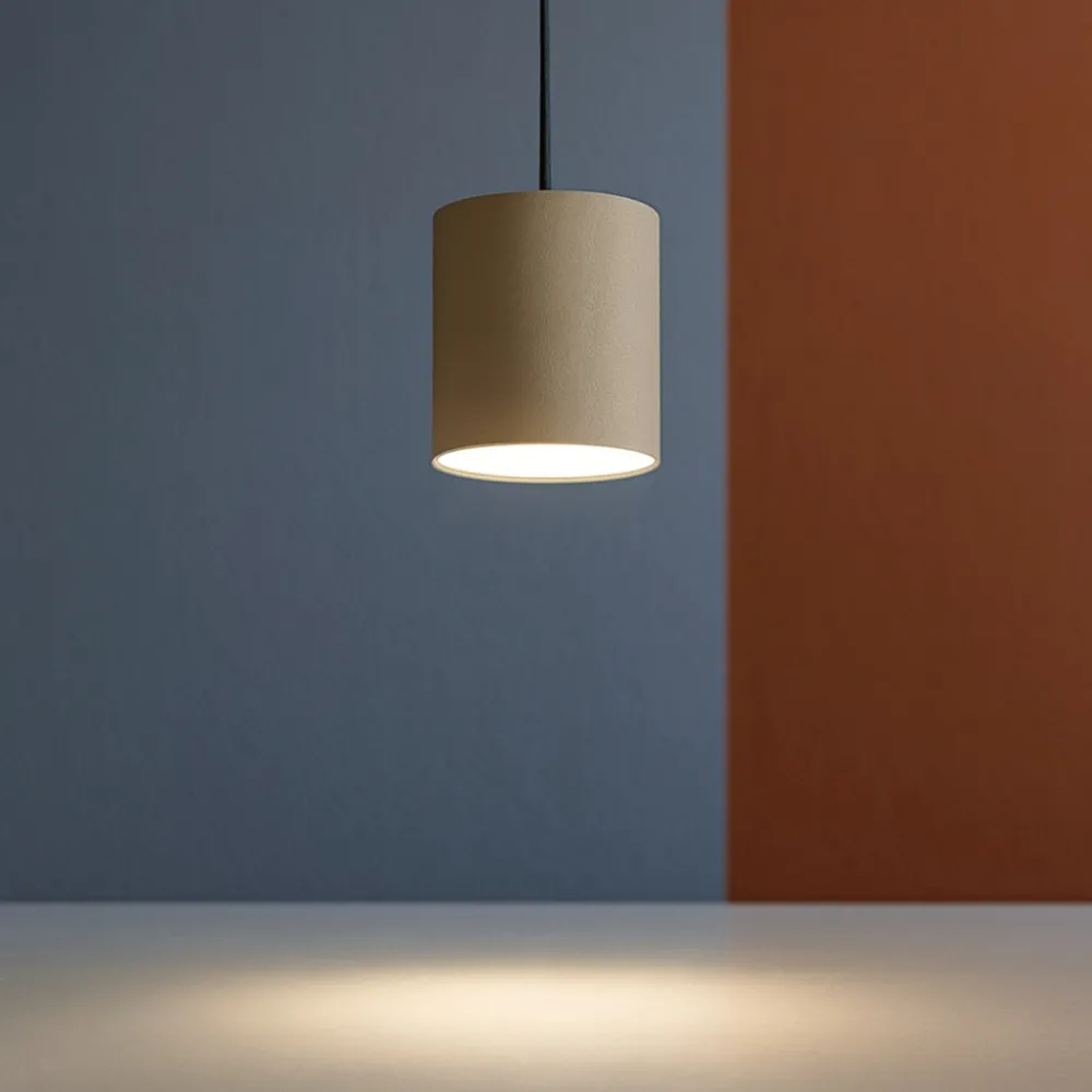 Lampade A Sospensione-Top Light Lampada a sospensione per cucina moderna cilindro corto sabbia