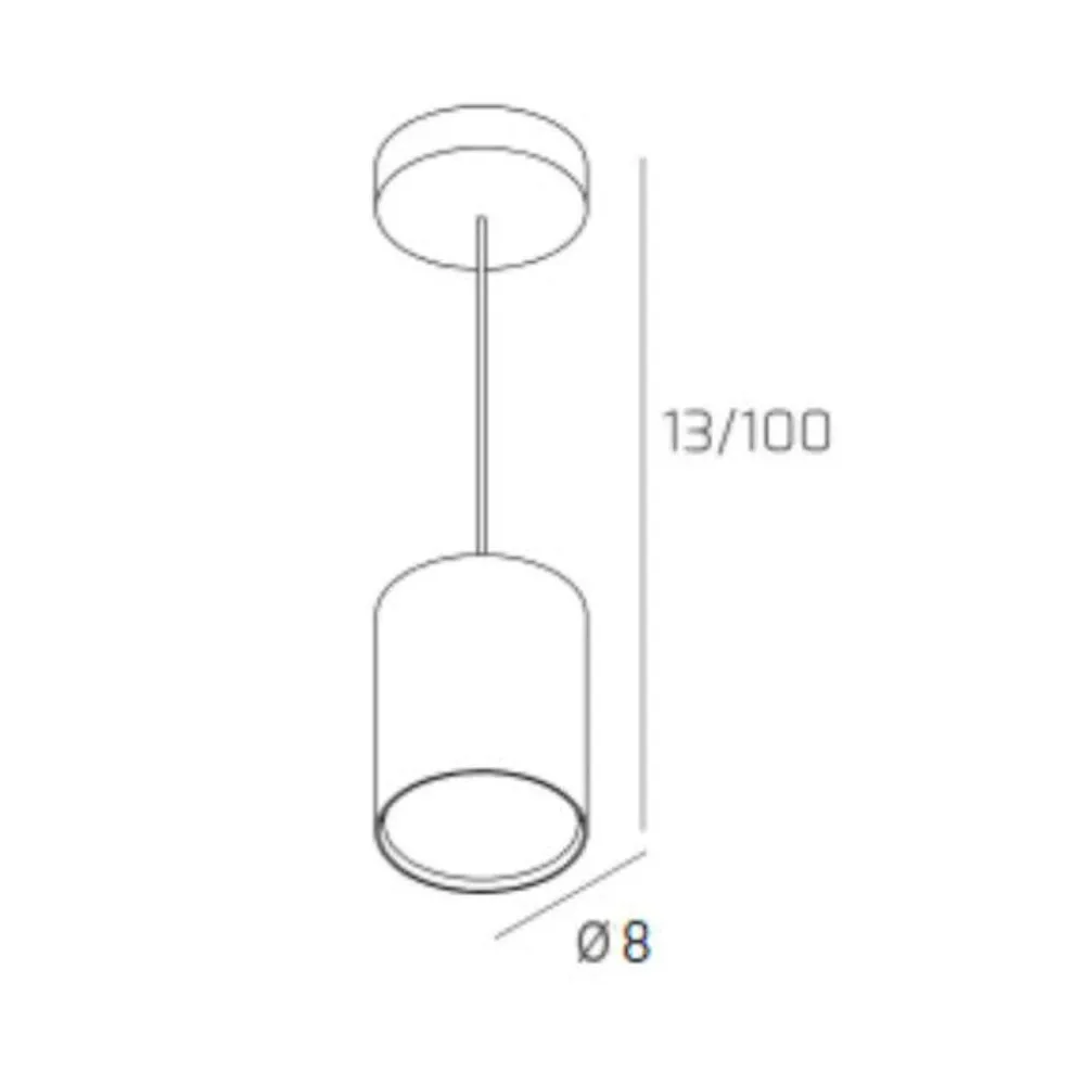 Lampade A Sospensione-Top Light Lampada a sospensione per cucina moderna cilindro corto sabbia