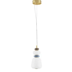 Lampade A Sospensione-Selezionato da Mazzolaluce Lampada a sospensione per cucina moderna led 3000k vetro porcellana