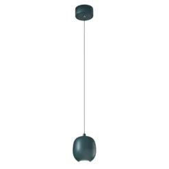 Lampade A Sospensione-Perenz Illuminazione Lampada a sospensione perenz bullet verde petrolio design moderna led 9w 3000k