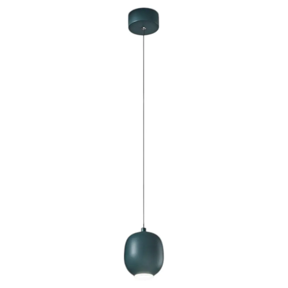 Lampade A Sospensione-Perenz Illuminazione Lampada a sospensione perenz bullet verde petrolio design moderna led 9w 3000k
