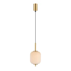 Lampade A Sospensione-Selezionato da Mazzolaluce Lampada a sospensione per isola cucina vetro bianco led dimmerabile cct