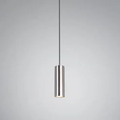 Lampade A Sospensione-Selezionato da Mazzolaluce Lampada a sospensione per isola cilindro grigio