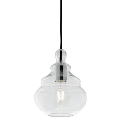 Lampade A Sospensione-Miloox Lampada a sospensione per isola adone design vetro trasparente