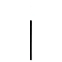Lampade A Sospensione-Affralux Lampada a sospensione per isola tubo nera led 3w 3000k