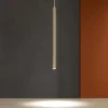 Lampade A Sospensione-Ondaluce Lampada a sospensione per isola so tube tortora led 5w 3000k