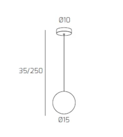 Lampade A Sospensione-Top Light Lampada a sospensione per isola toplight eclipse oro cromo