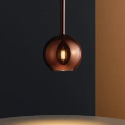 Lampade A Sospensione-Top Light Lampada a sospensione per isola moderna vetro rame