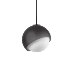 Lampade A Sospensione-Ideal Lux Lampada a sospensione per isola cucina bloom sp1 d17 nera