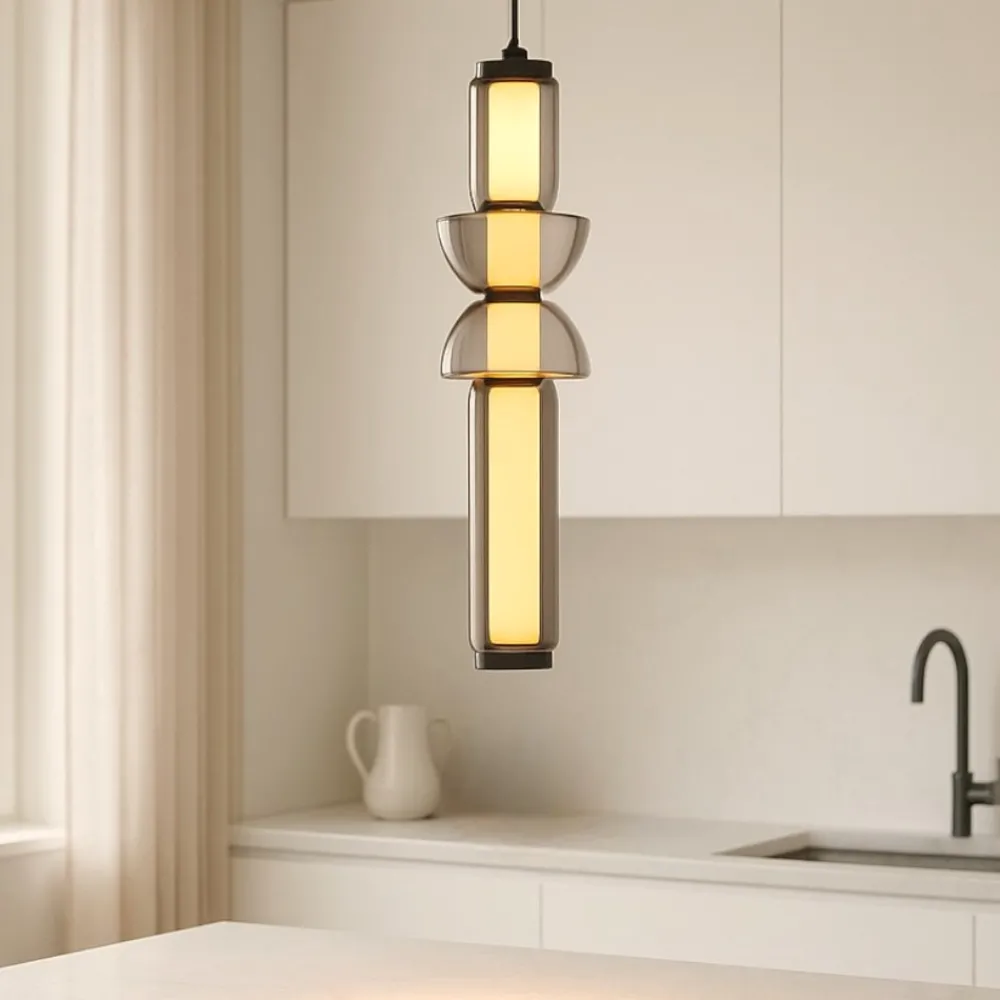 Lampade A Sospensione-Selezionato da Mazzolaluce Lampada a sospensione per isola cucina design originale led 3000k