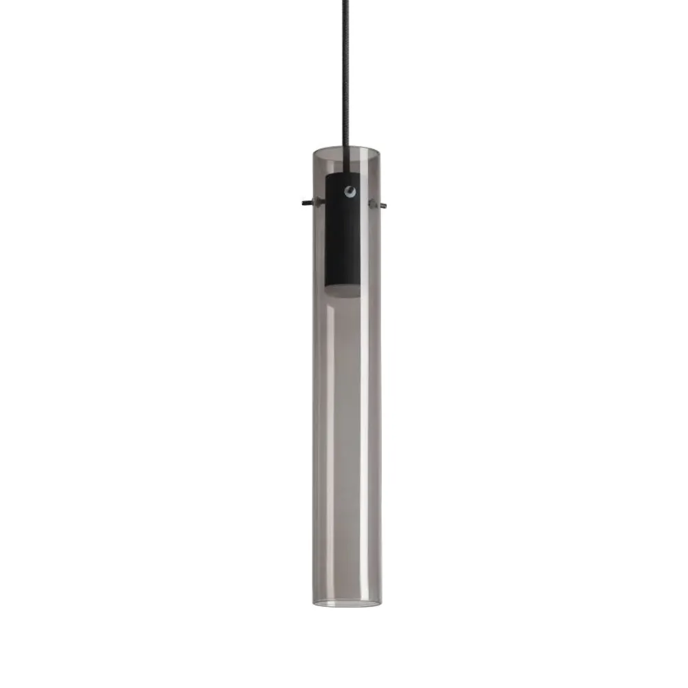 Lampade A Sospensione-Ideal Lux Lampada a sospensione per isola cucina flam sp vetro fume' led