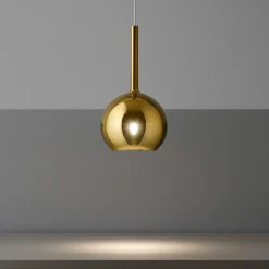 Lampade A Sospensione-Top Light Lampada a sospensione per isola cucina boccia oro