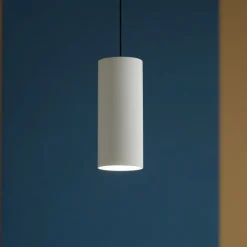 Lampade A Sospensione-Top Light Lampada a sospensione per isola cucina cilindro metallo bianco