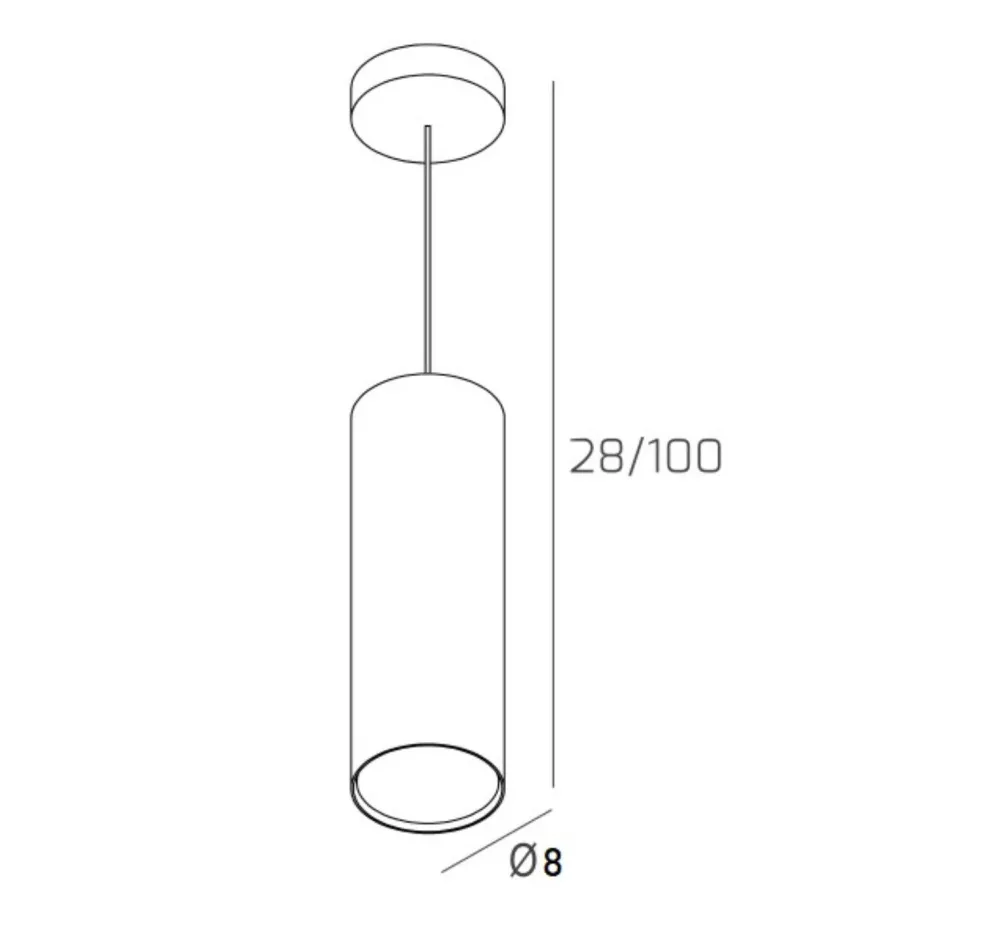 Lampade A Sospensione-Top Light Lampada a sospensione per isola cucina cilindro metallo bianco