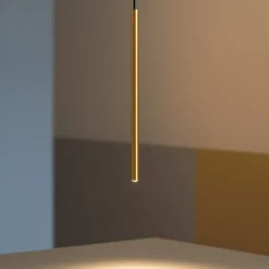 Lampade A Sospensione-Selezionato da Mazzolaluce Lampada a sospensione per penisola oro design cilindro