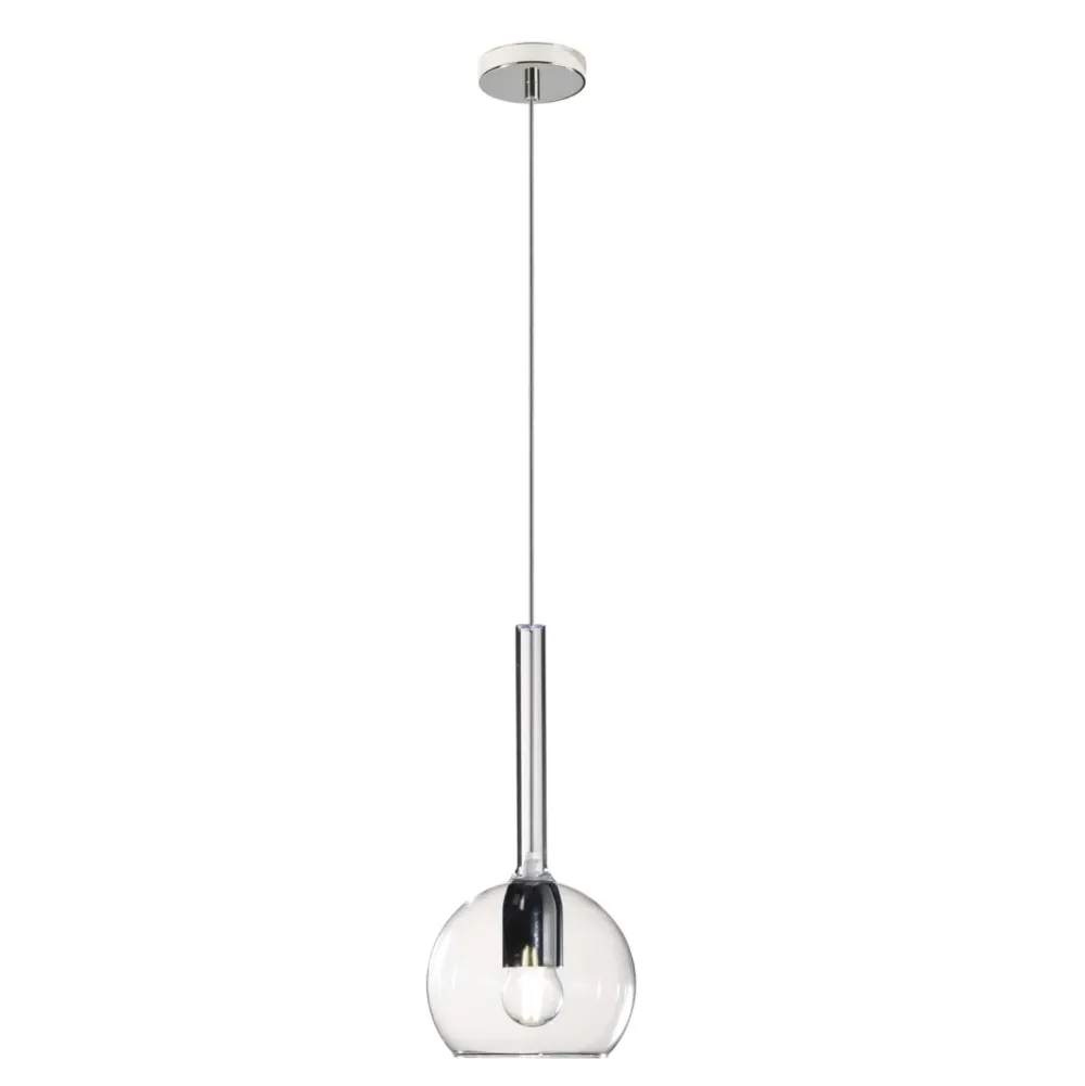Lampade A Sospensione-Top Light Lampada a sospensione per penisola cucina boccia vetro trasparente