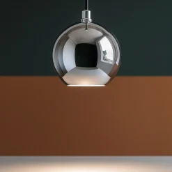 Lampade A Sospensione-Ideal Lux Lampada a sospensione per penisola design sfera cromo mrjack sp1 big
