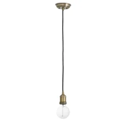 Lampade A Sospensione-Selezionato da Mazzolaluce Lampada a sospensione per soggiorno vintage in ottone