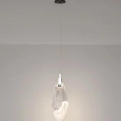 Lampade A Sospensione-Selezionato da Mazzolaluce Lampada a sospensione petalo di vetro per comodini camera da letto