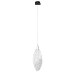 Lampade A Sospensione-Selezionato da Mazzolaluce Lampada a sospensione petalo di vetro per comodini camera da letto